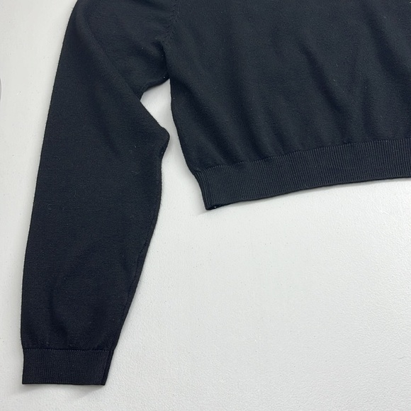 Julie Mollo Size XL Cropped NYC Long Sleeve Sweater - Picture 3 of 7